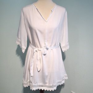 Boho Beach Swimsuit Coverup Tunic